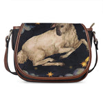 Watercolor Aries Zodiac Sign Print Saddle Bag