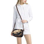 Watercolor Aries Zodiac Sign Print Saddle Bag