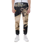Watercolor Aries Zodiac Sign Print Scuba Joggers
