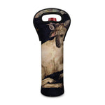 Watercolor Aries Zodiac Sign Print Single Neoprene Wine Tote