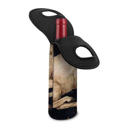 Watercolor Aries Zodiac Sign Print Single Neoprene Wine Tote