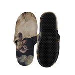 Watercolor Aries Zodiac Sign Print Slippers