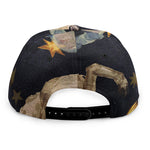 Watercolor Aries Zodiac Sign Print Snapback Cap
