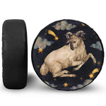 Watercolor Aries Zodiac Sign Print Tire Cover