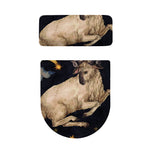 Watercolor Aries Zodiac Sign Print Toilet Lid And Tank Cover Set