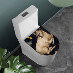 Watercolor Aries Zodiac Sign Print Toilet Lid Cover