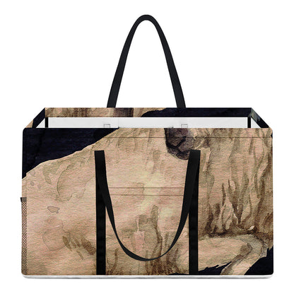 Watercolor Aries Zodiac Sign Print Utility Tote Bag