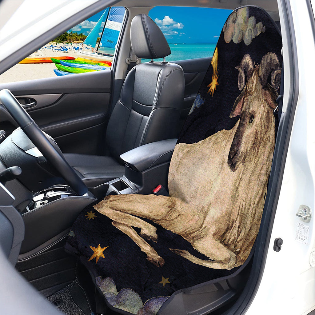 Watercolor Aries Zodiac Sign Print Waterproof Car Seat Cover