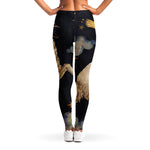 Watercolor Aries Zodiac Sign Print Women's Leggings