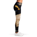 Watercolor Aries Zodiac Sign Print Women's Leggings