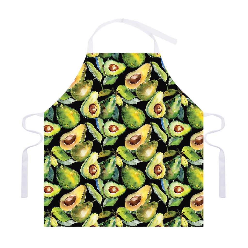 Watercolor Avocado Print Adjustable Apron