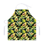 Watercolor Avocado Print Adjustable Apron