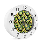 Watercolor Avocado Print Alarm Clock