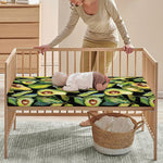 Watercolor Avocado Print Baby Crib Sheet