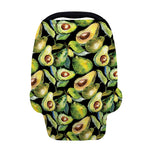 Watercolor Avocado Print Baby Seat Cover