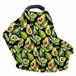 Watercolor Avocado Print Baby Seat Cover