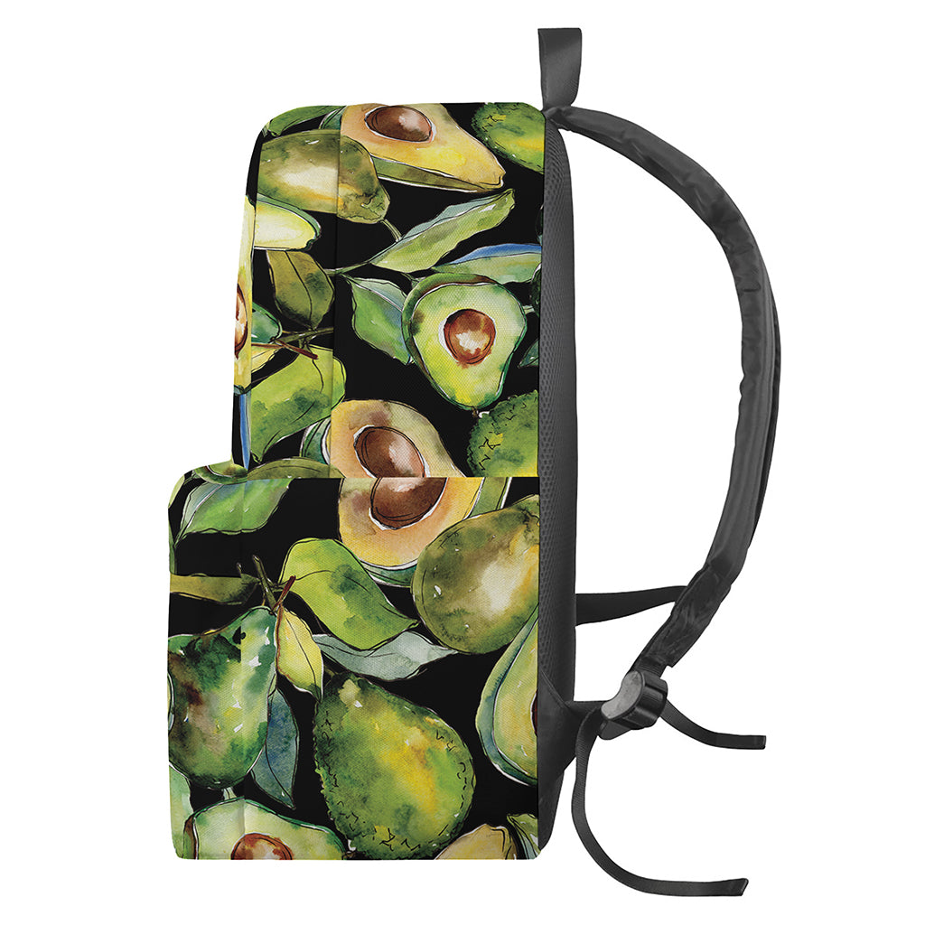 Watercolor Avocado Print Backpack