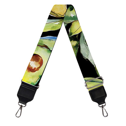 Watercolor Avocado Print Bag Strap