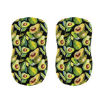 Watercolor Avocado Print Bar Stool Covers