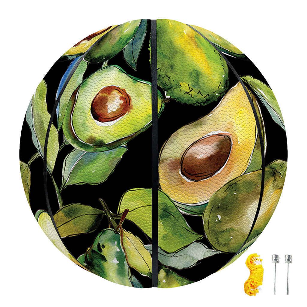 Watercolor Avocado Print Basketball