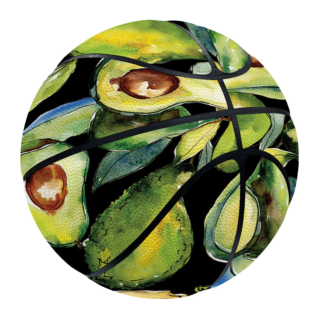 Watercolor Avocado Print Basketball