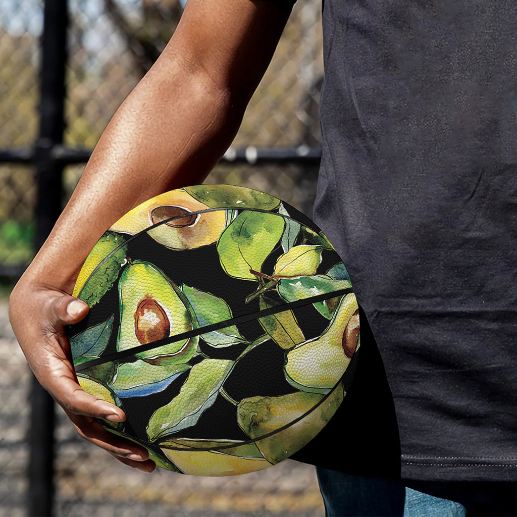 Watercolor Avocado Print Basketball