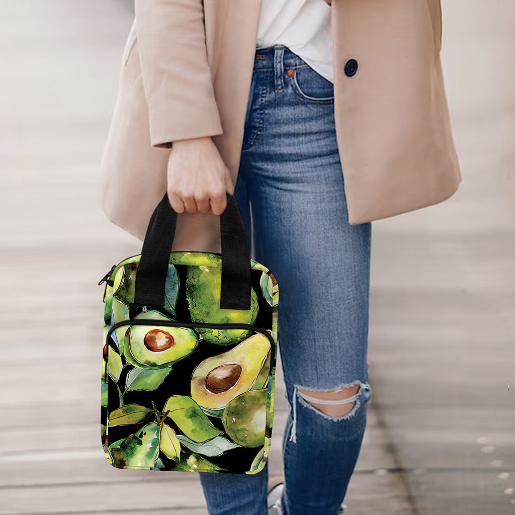 Watercolor Avocado Print Bible Tote Bag