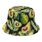 Watercolor Avocado Print Bucket Hat