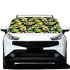 Watercolor Avocado Print Car Windshield Snow Cover