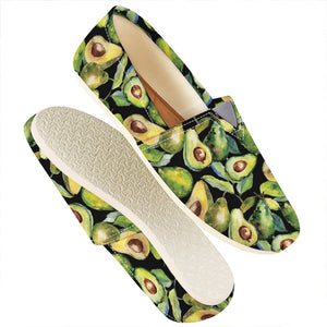 Watercolor Avocado Print Casual Shoes