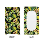 Watercolor Avocado Print Changing Pad Cover