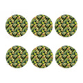 Watercolor Avocado Print Coaster Set