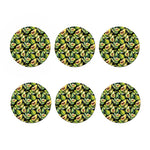 Watercolor Avocado Print Coaster Set