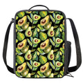 Watercolor Avocado Print Crossbody Lunch Bag