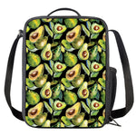 Watercolor Avocado Print Crossbody Lunch Bag