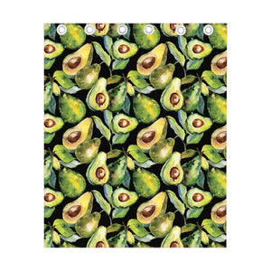 Watercolor Avocado Print Curtain