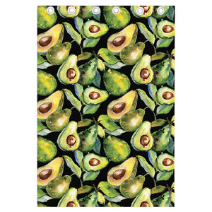 Watercolor Avocado Print Curtain