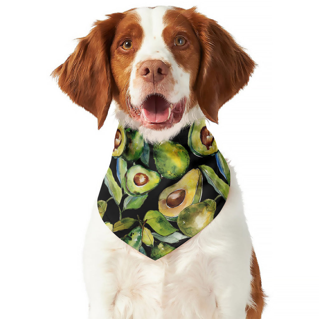 Watercolor Avocado Print Dog Bandana