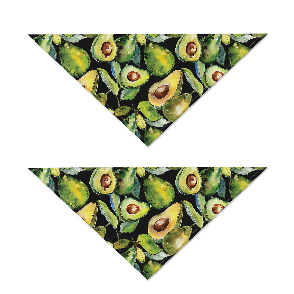 Watercolor Avocado Print Dog Bandana