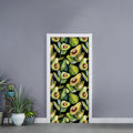 Watercolor Avocado Print Door Sticker