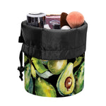 Watercolor Avocado Print Drawstring Makeup Bag