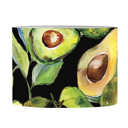 Watercolor Avocado Print Drum Lamp Shade
