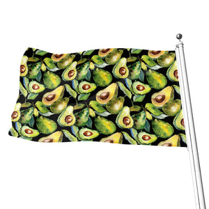 Watercolor Avocado Print Flag