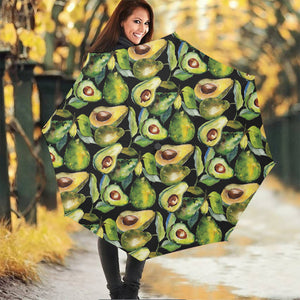 Watercolor Avocado Print Foldable Umbrella