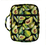 Watercolor Avocado Print Front Pocket Bible Bag