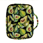 Watercolor Avocado Print Front Pocket Bible Bag