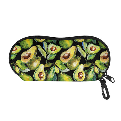 Watercolor Avocado Print Glasses Case
