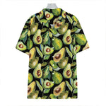 Watercolor Avocado Print Hawaiian Shirt