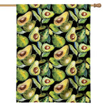 Watercolor Avocado Print House Flag