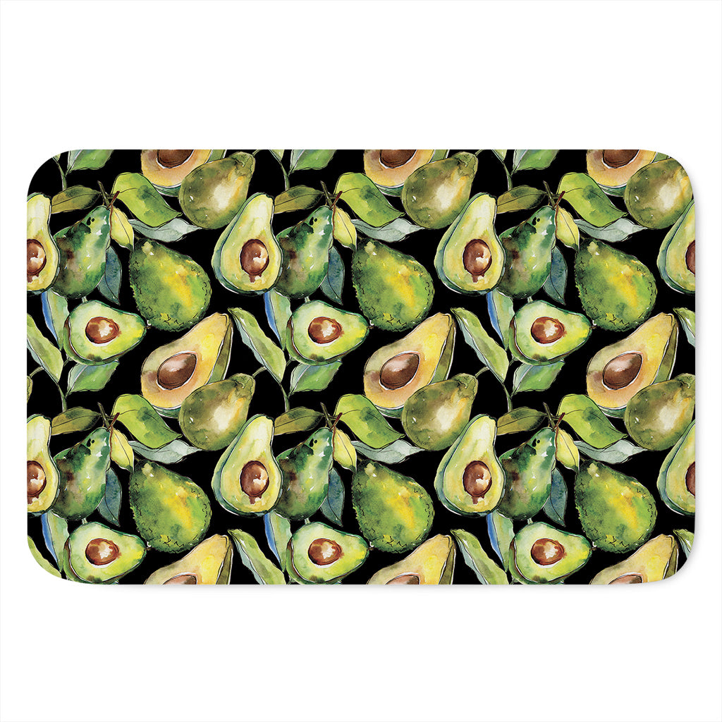 Watercolor Avocado Print Indoor Door Mat